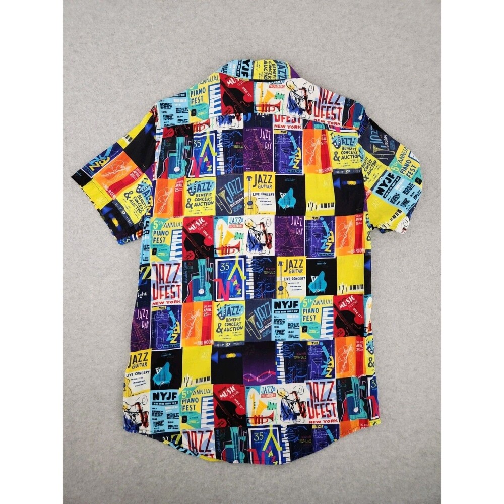 Disney Pixar Soul Movie DVD Music Jazz Hawaiian Shirt Guitar‎ Piano adult SMALL - Picture 10 of 10